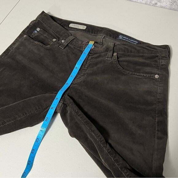 Ag Adriano Goldschmied The Stevie Slim Straight Corduroy Pants in Brown - Picture 12 of 12